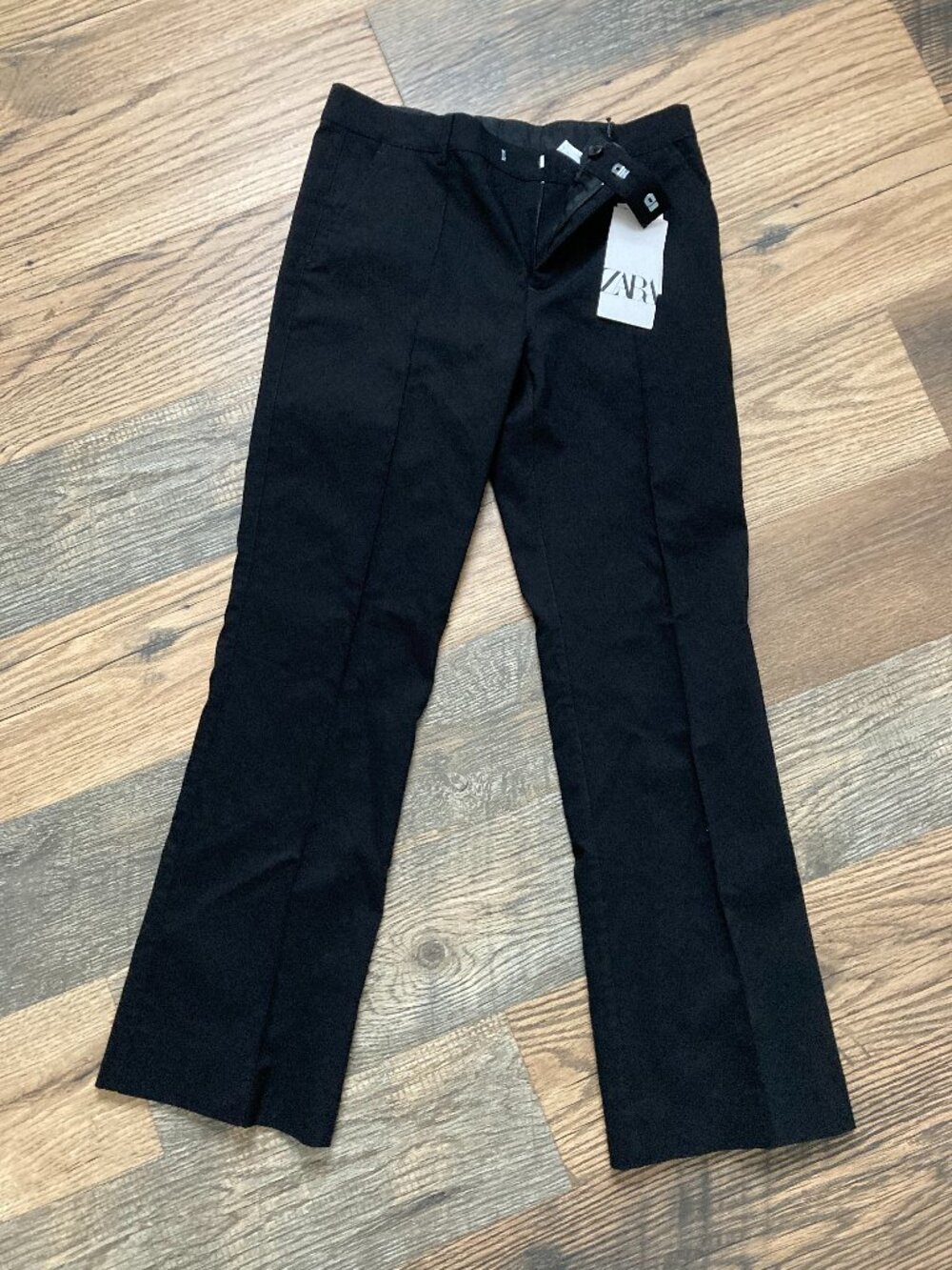 Zara Into The Night Black Dress Pants Womens Size S US 26 NWT